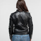 Roadie - Blouson motard cuir femme