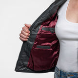 Roadie - Blouson motard cuir femme