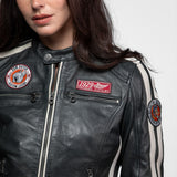 Roadie - Blouson motard cuir femme