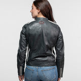 Roadie - Blouson motard cuir femme