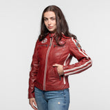 Roadie - Blouson motard cuir femme