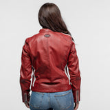 Roadie - Blouson motard cuir femme