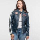 Roadie - Blouson motard cuir femme