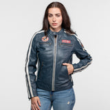 Roadie - Blouson motard cuir femme