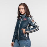 Roadie - Blouson motard cuir femme