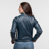 Roadie - Blouson motard cuir femme