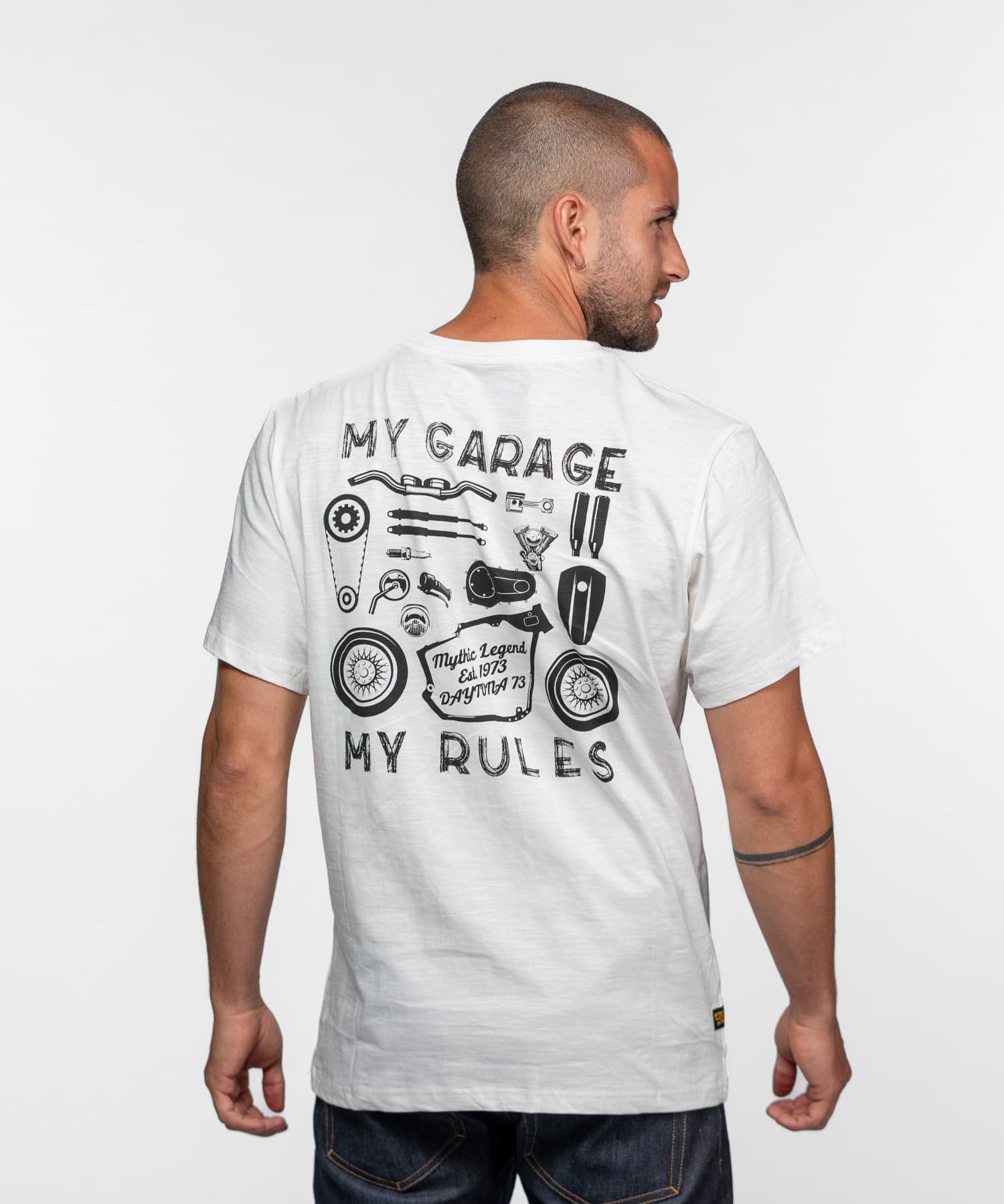 Sandell - T-shirt moto vintage