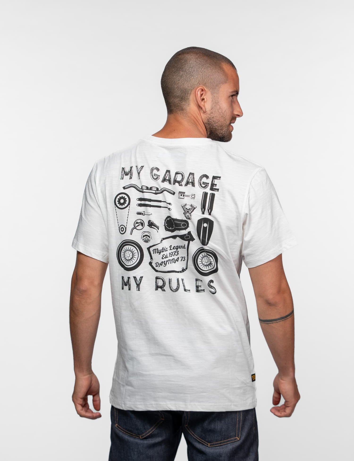 Sandell - T-shirt moto vintage