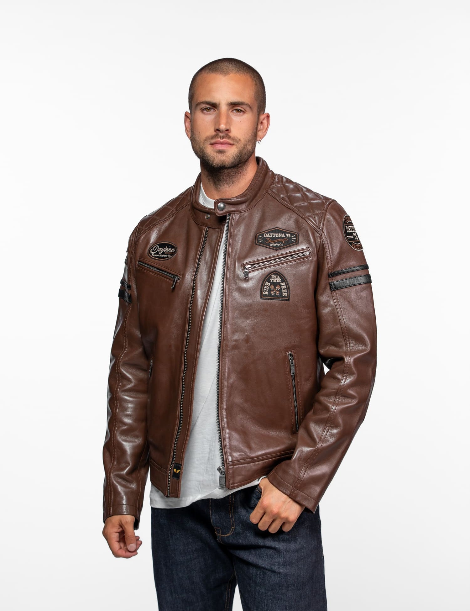 Nieto - Blouson cuir motard