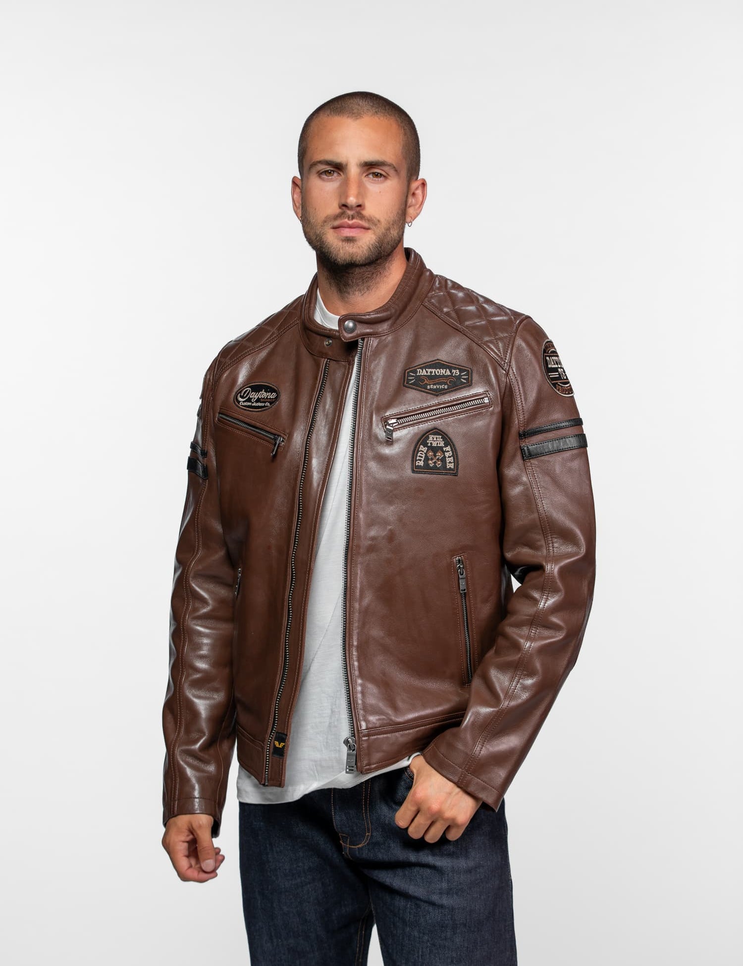 Nieto - Blouson cuir motard