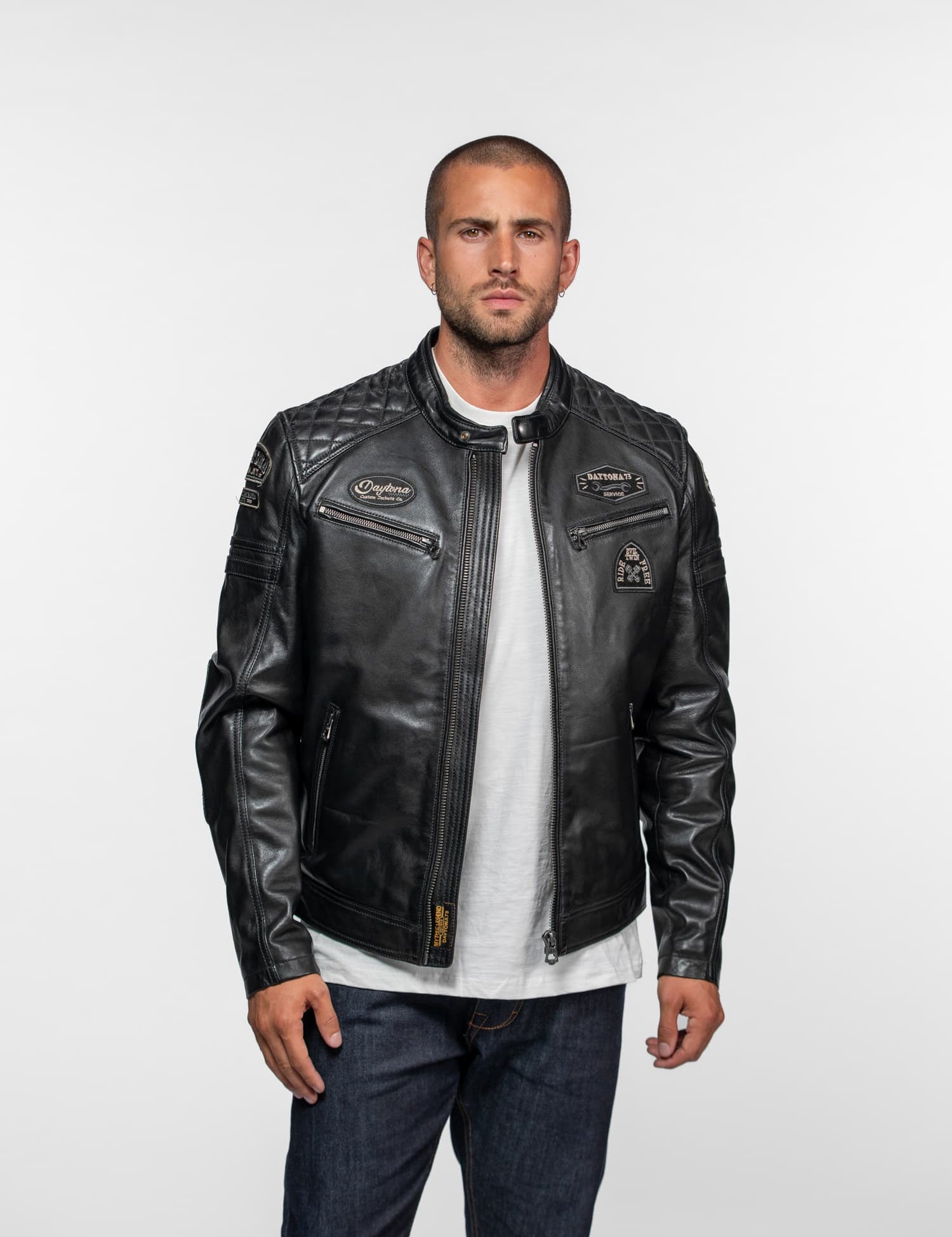Nieto - Blouson cuir motard