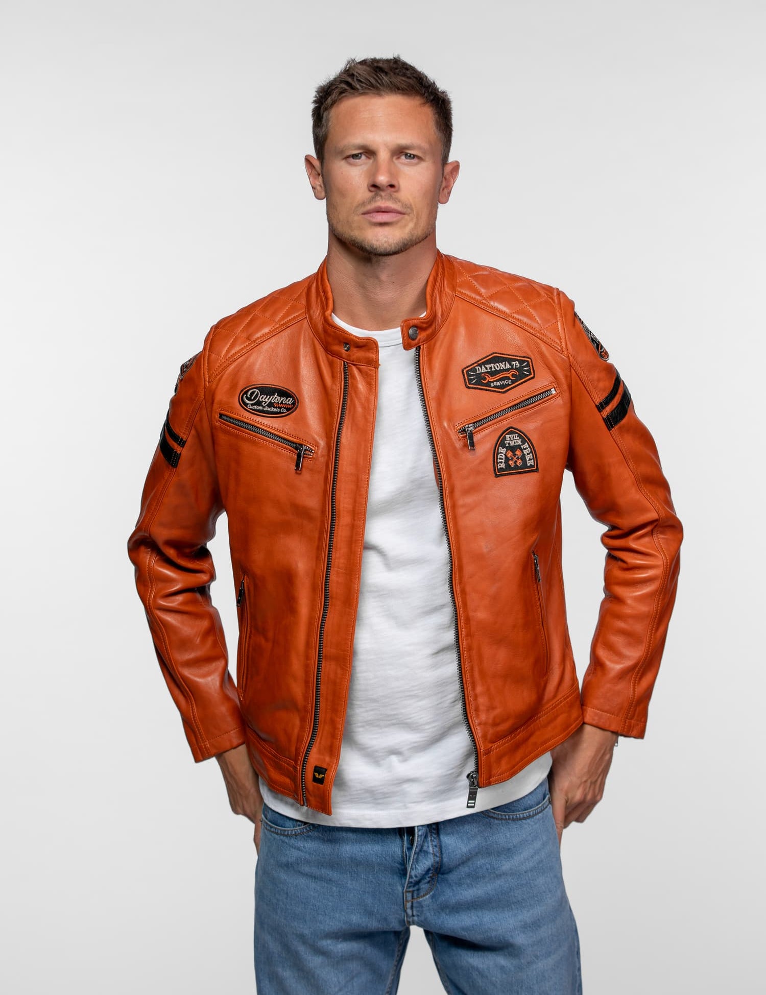 Nieto - Blouson cuir motard