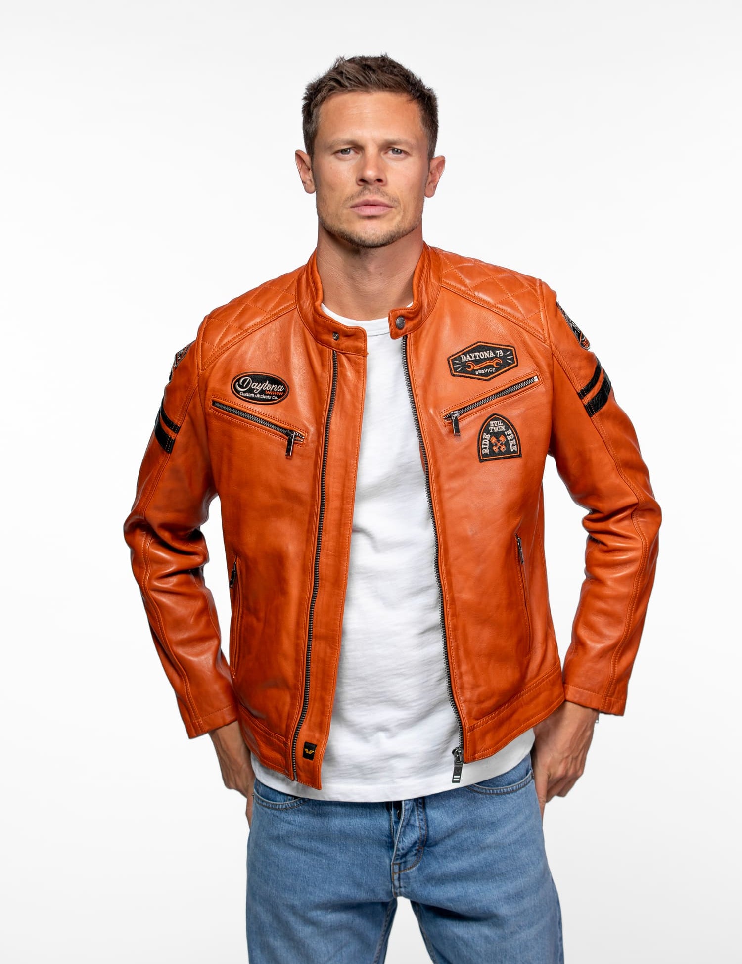 Nieto - Blouson cuir motard