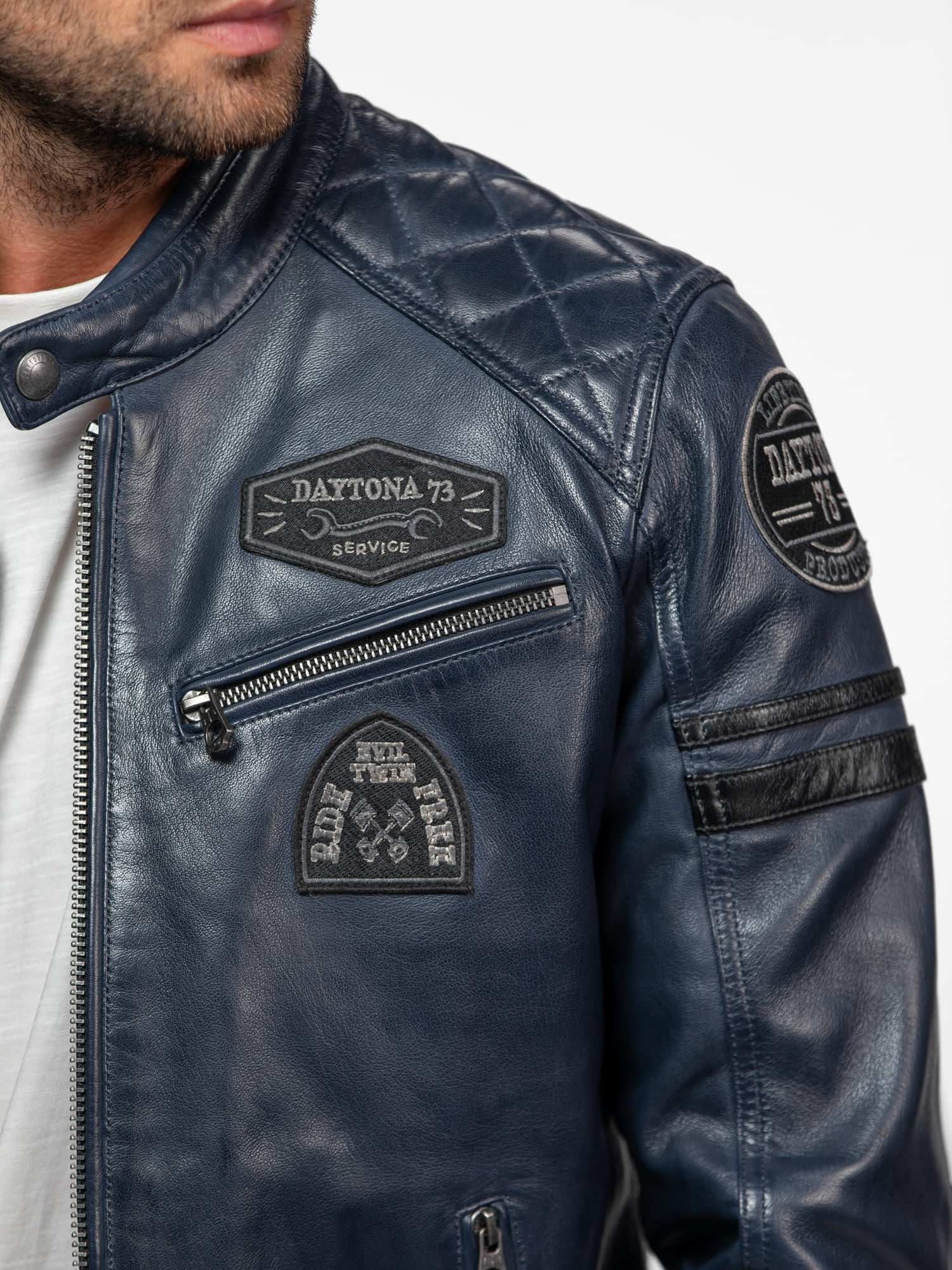 Nieto - Blouson cuir motard