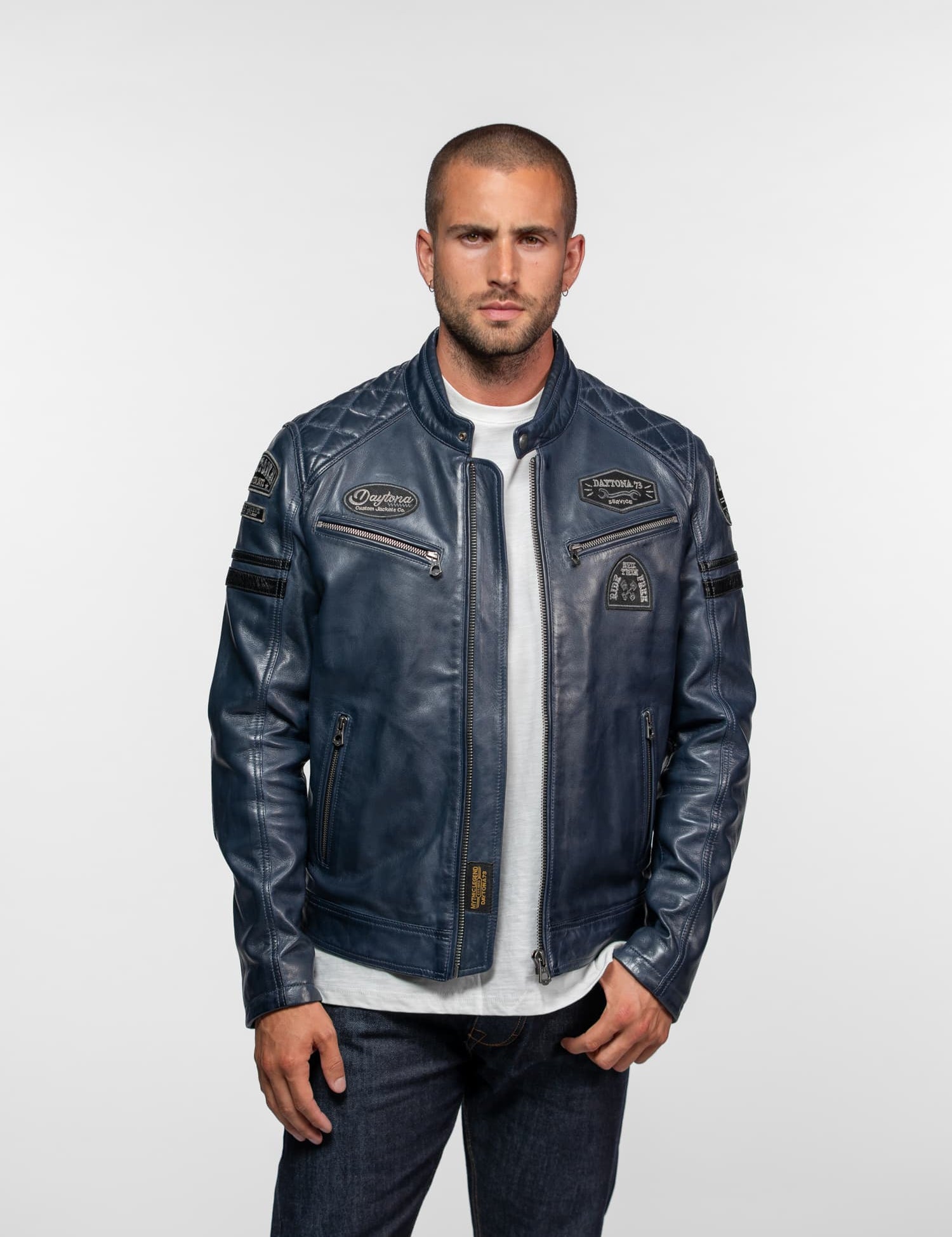 Nieto - Blouson cuir motard