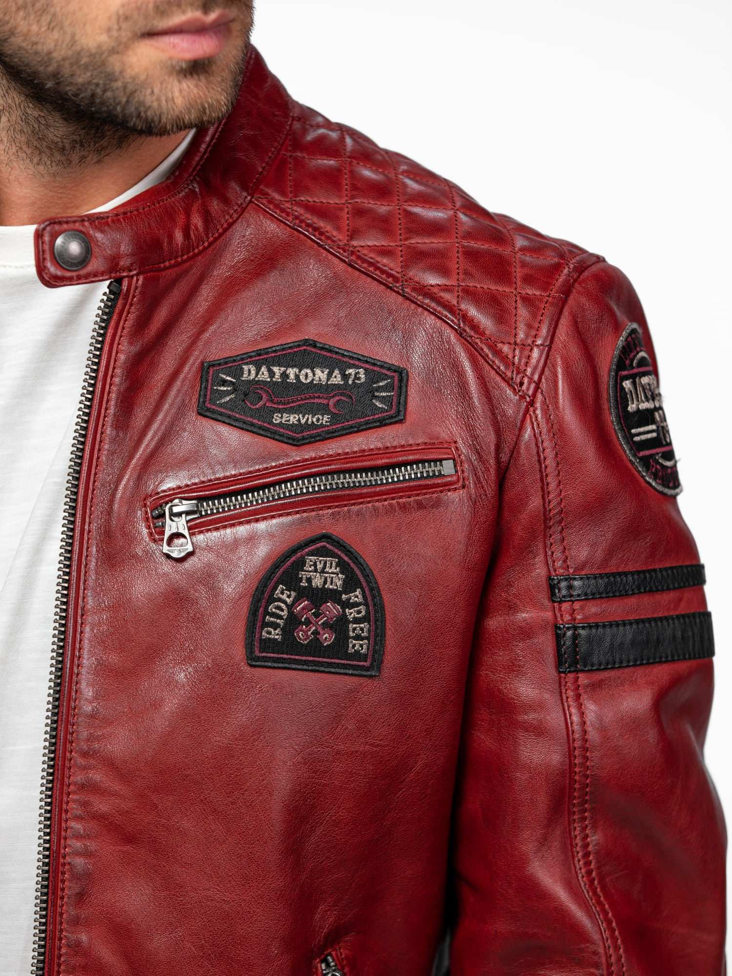 Nieto - Blouson cuir motard