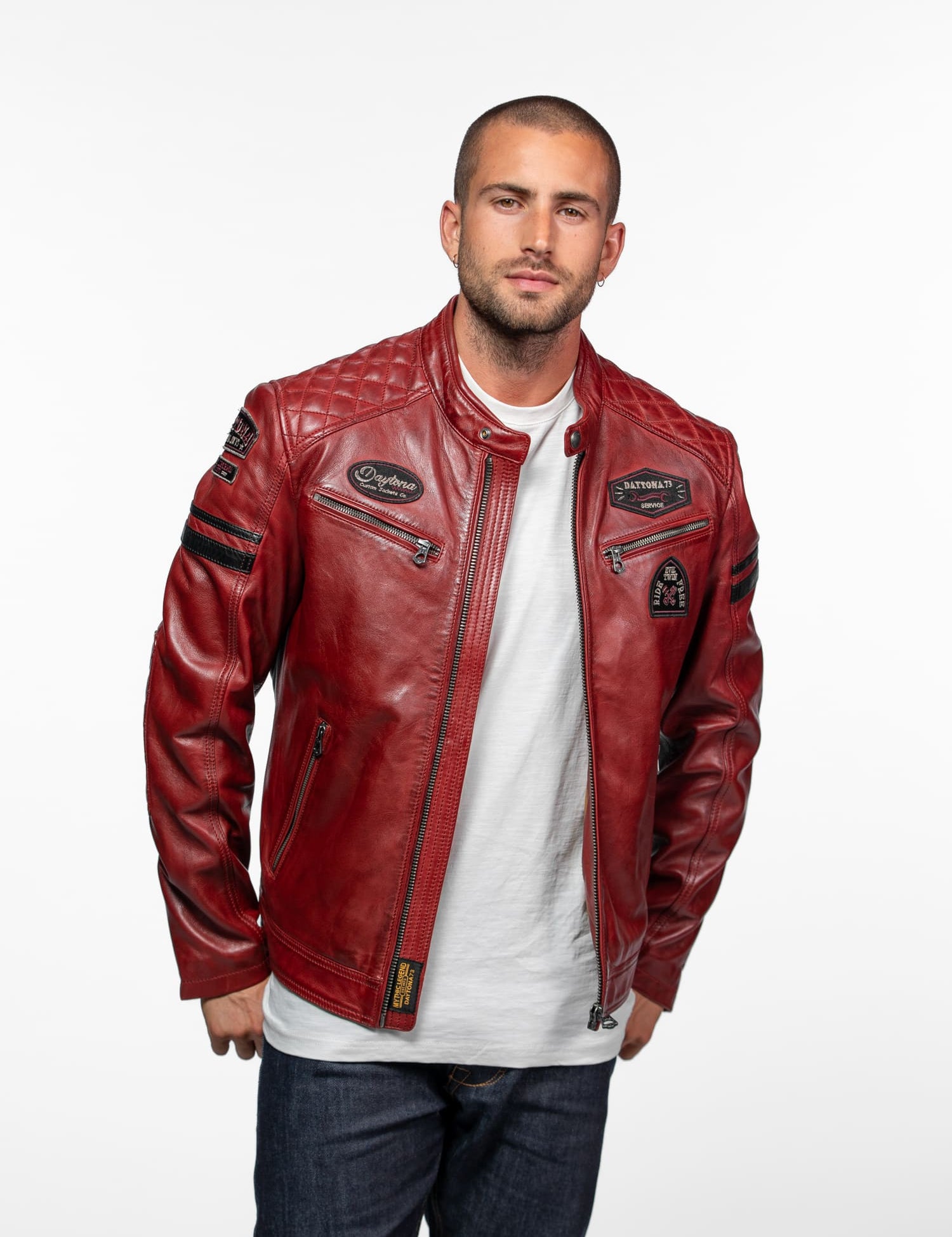 Nieto - Blouson cuir motard