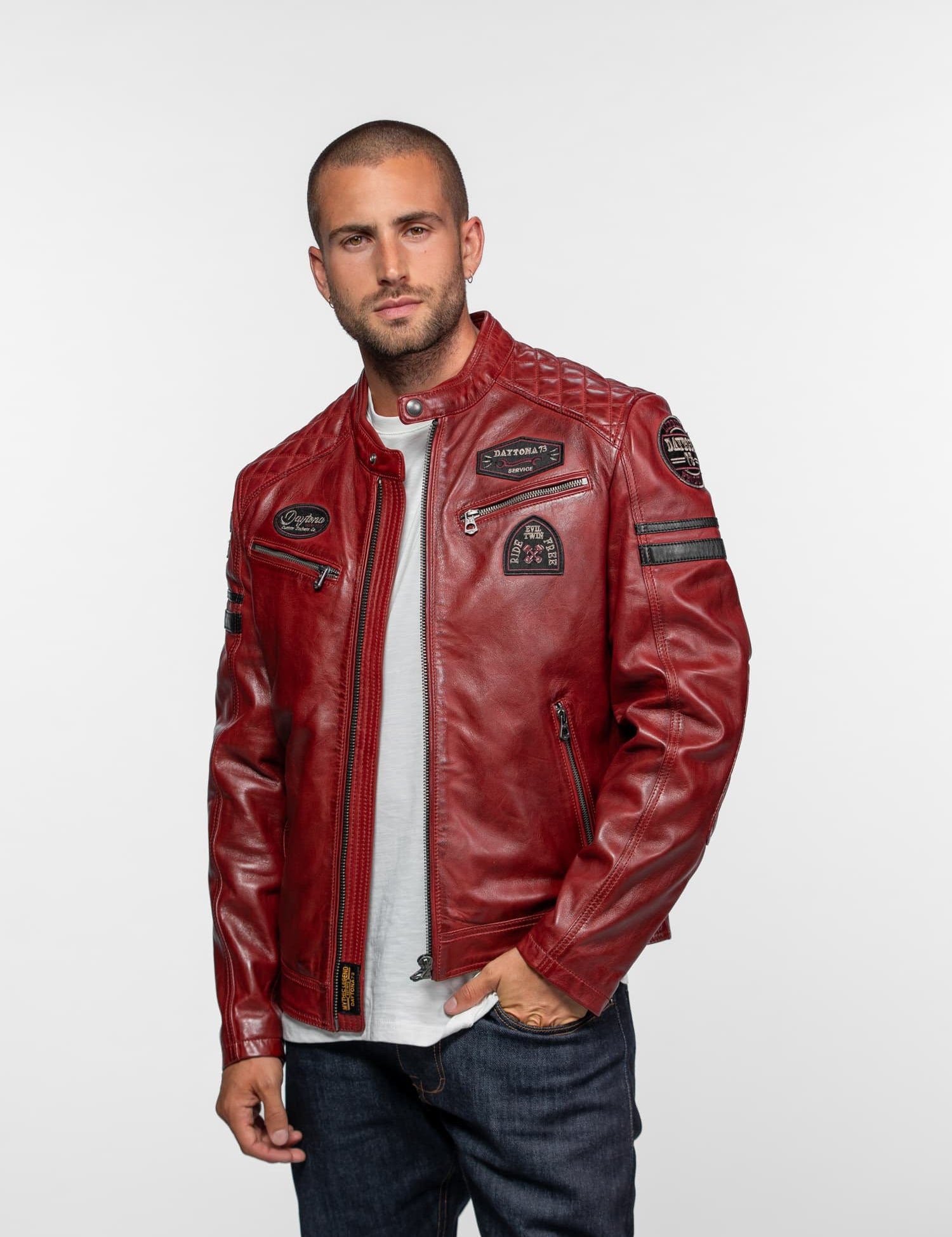 Nieto - Blouson cuir motard