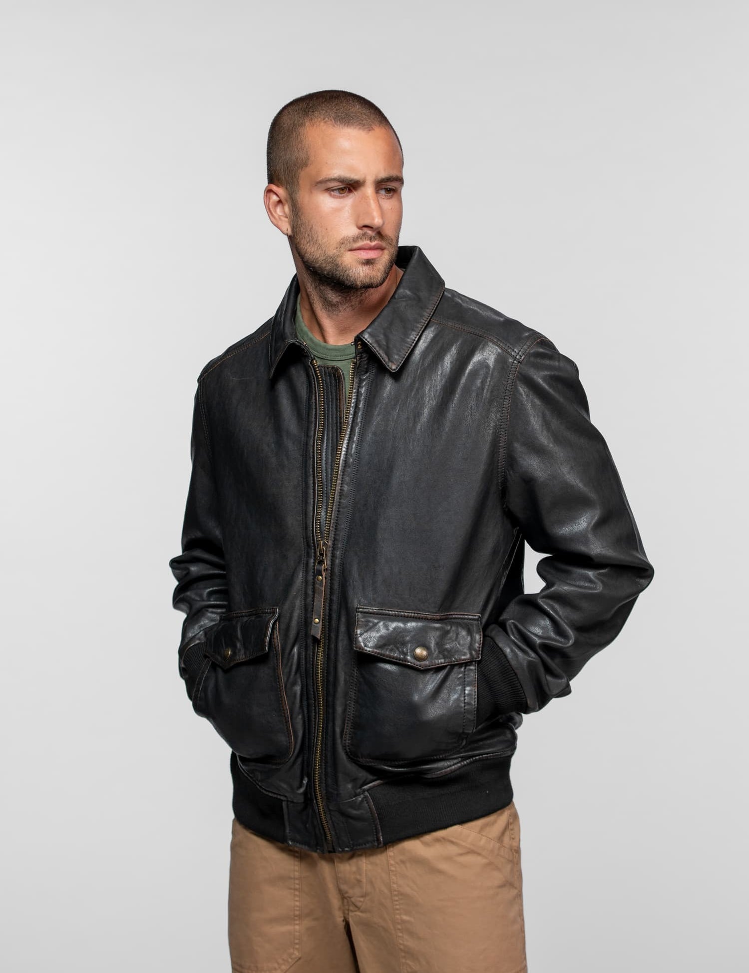 Ferber - Blouson cuir vintage