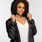 Bonnie - Manteau cuir femme