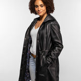 Bonnie - Manteau cuir femme
