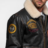 Mock - Blouson cuir aviateur