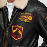 Mock - Blouson cuir aviateur