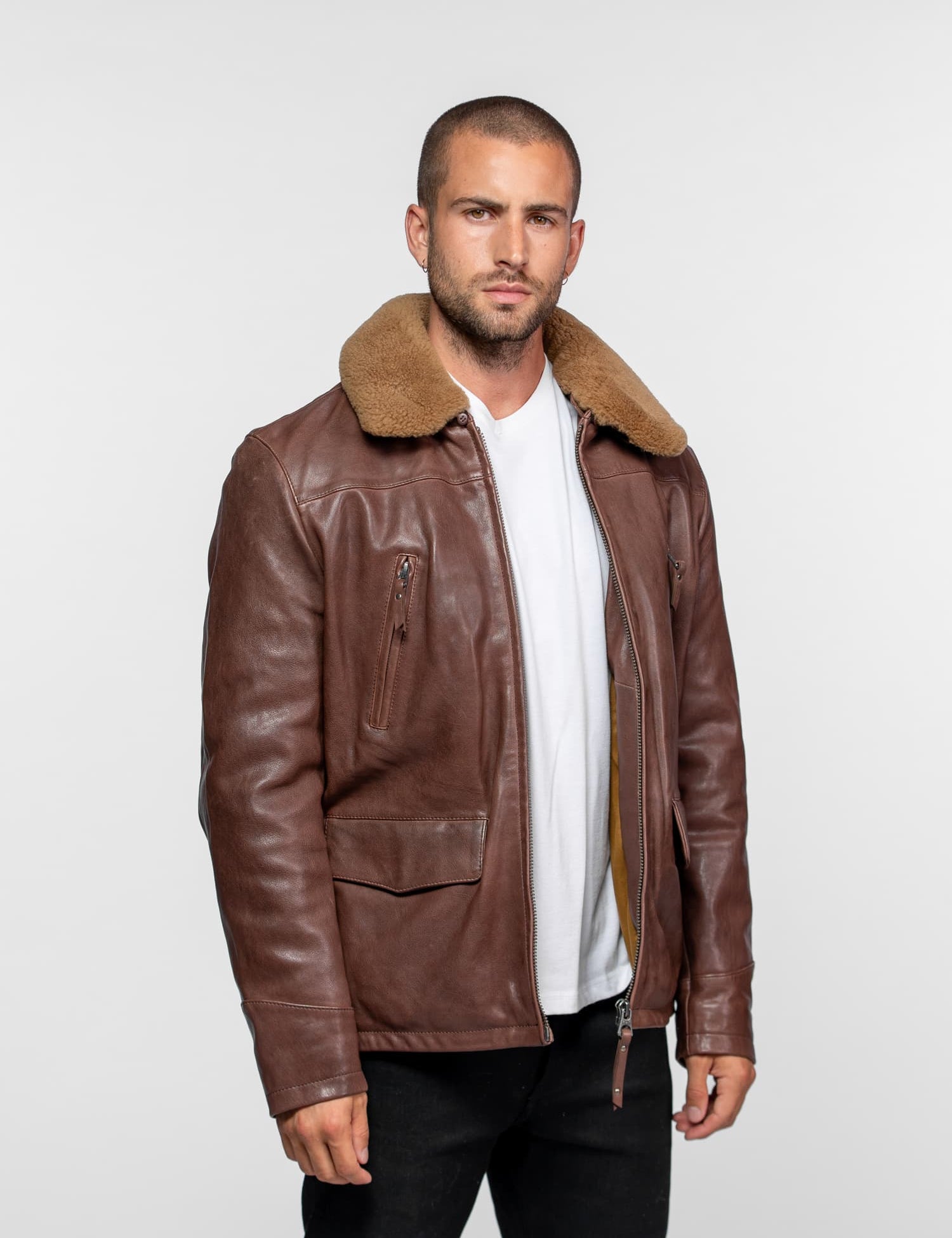 Browning - Veste aviateur en cuir