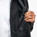 Shafter - Blouson cuir capuche