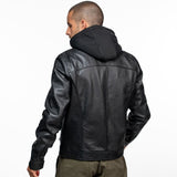 Shafter - Blouson cuir capuche