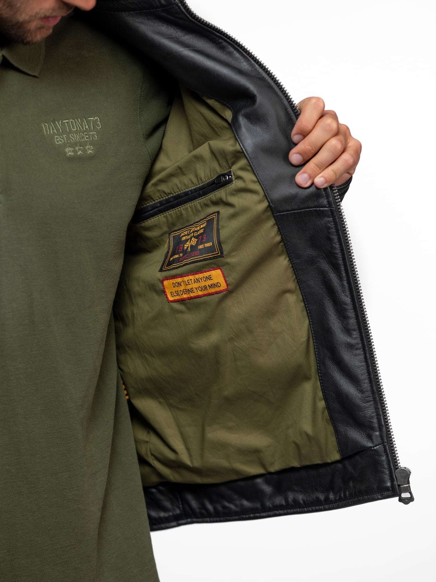 Dilkon - Blouson cuir motard