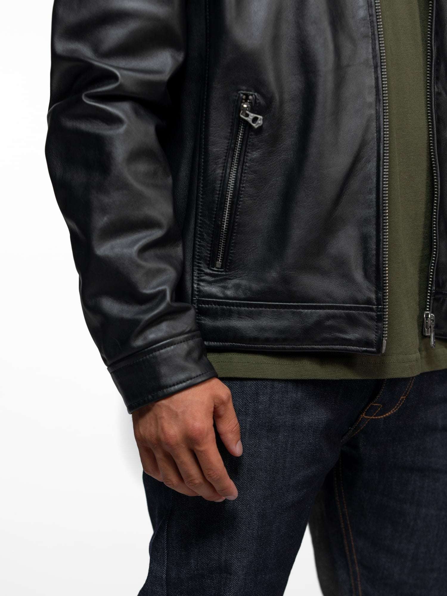 Dilkon - Blouson cuir motard