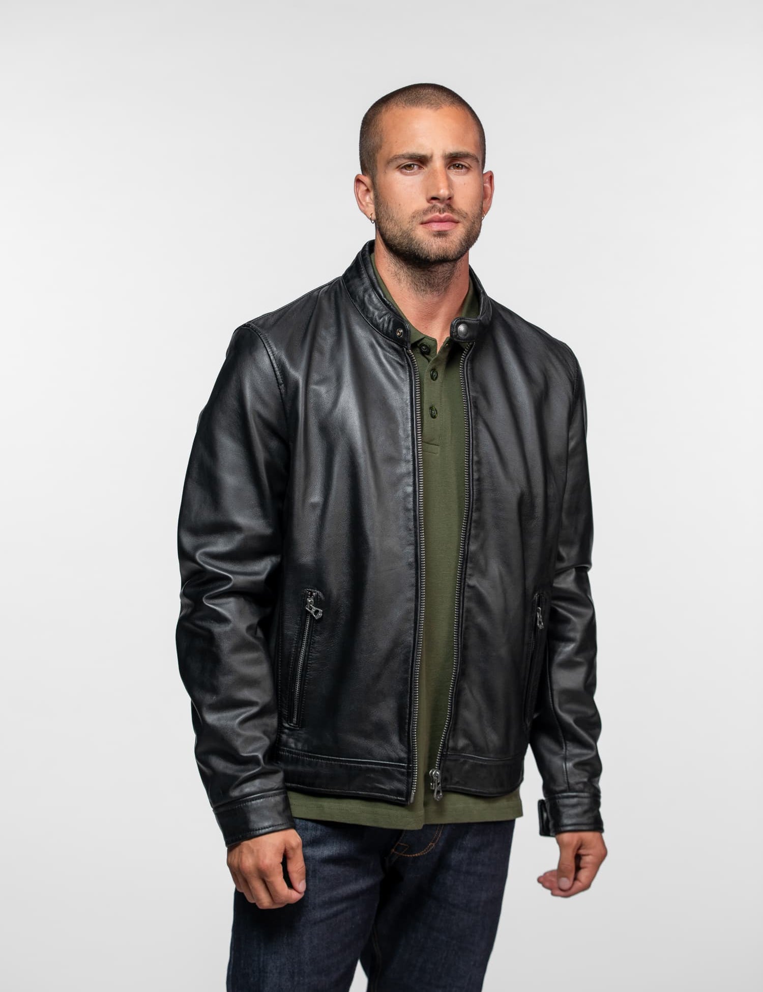 Dilkon - Blouson cuir motard