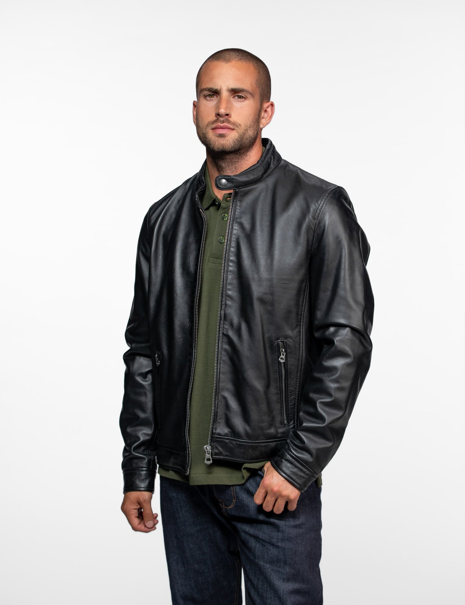 Dilkon - Blouson cuir motard