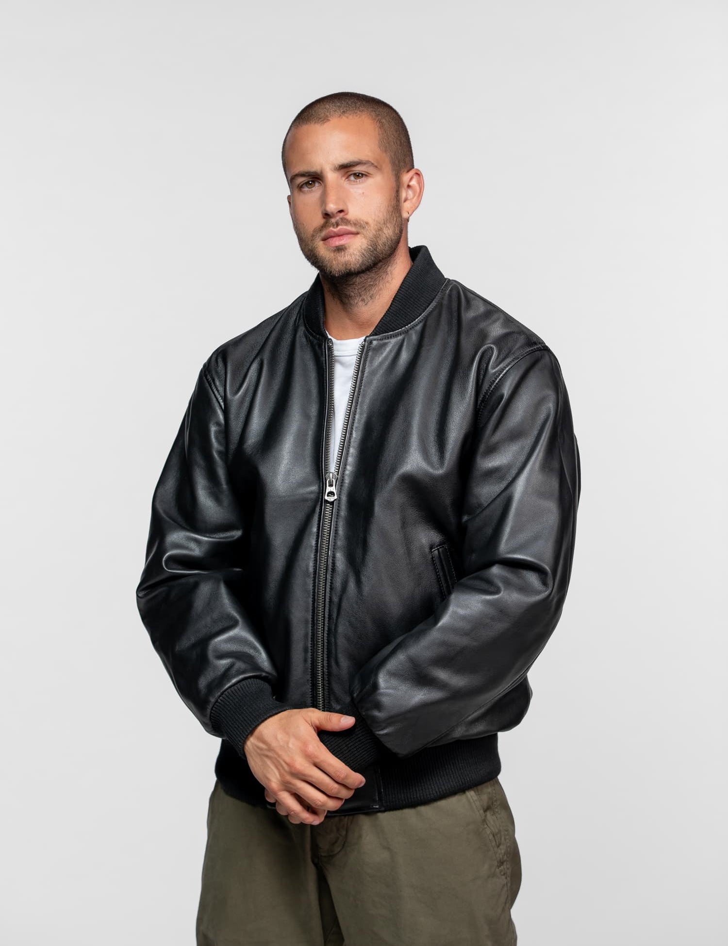 Tyron - Bomber cuir homme