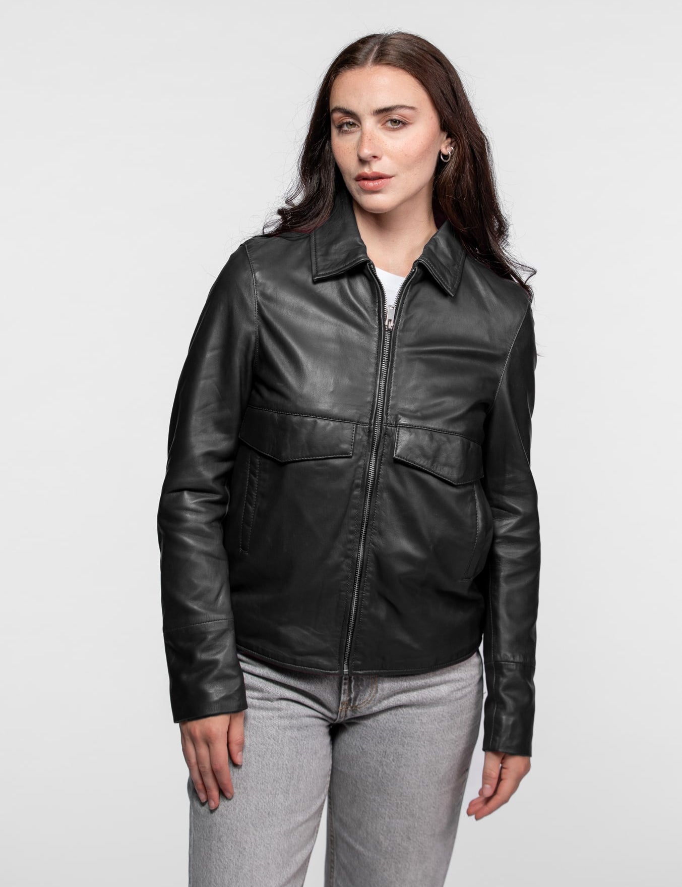 Lisa - Veste cuir femme