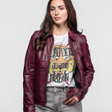 Lisa - Veste cuir femme