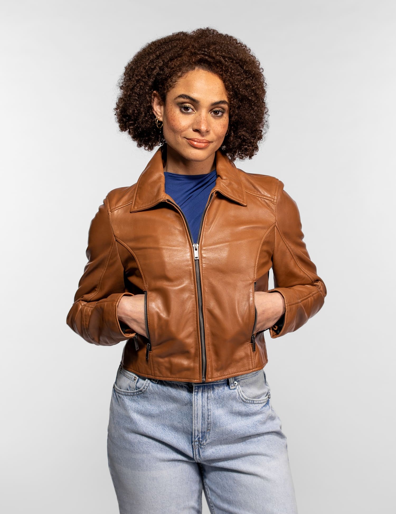 Kristen - Veste cuir femme