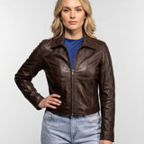 Kristen - Veste cuir femme