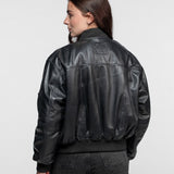 Courtney - Veste cuir aviateur femme
