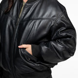 Courtney - Veste cuir aviateur femme