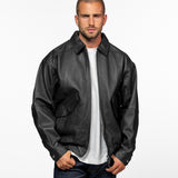Dekalb - Veste en cuir oversize