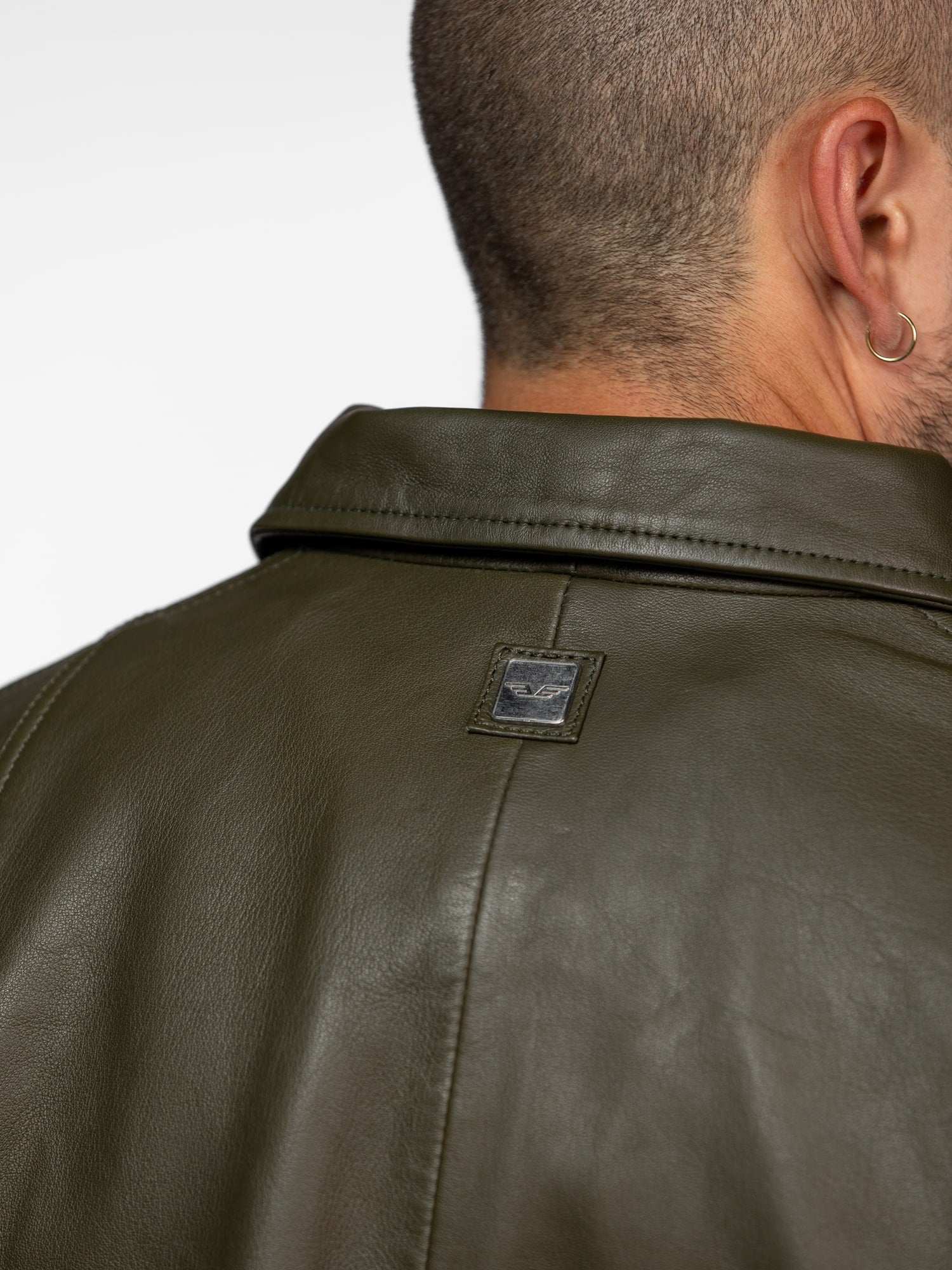 Dekalb - Veste en cuir oversize