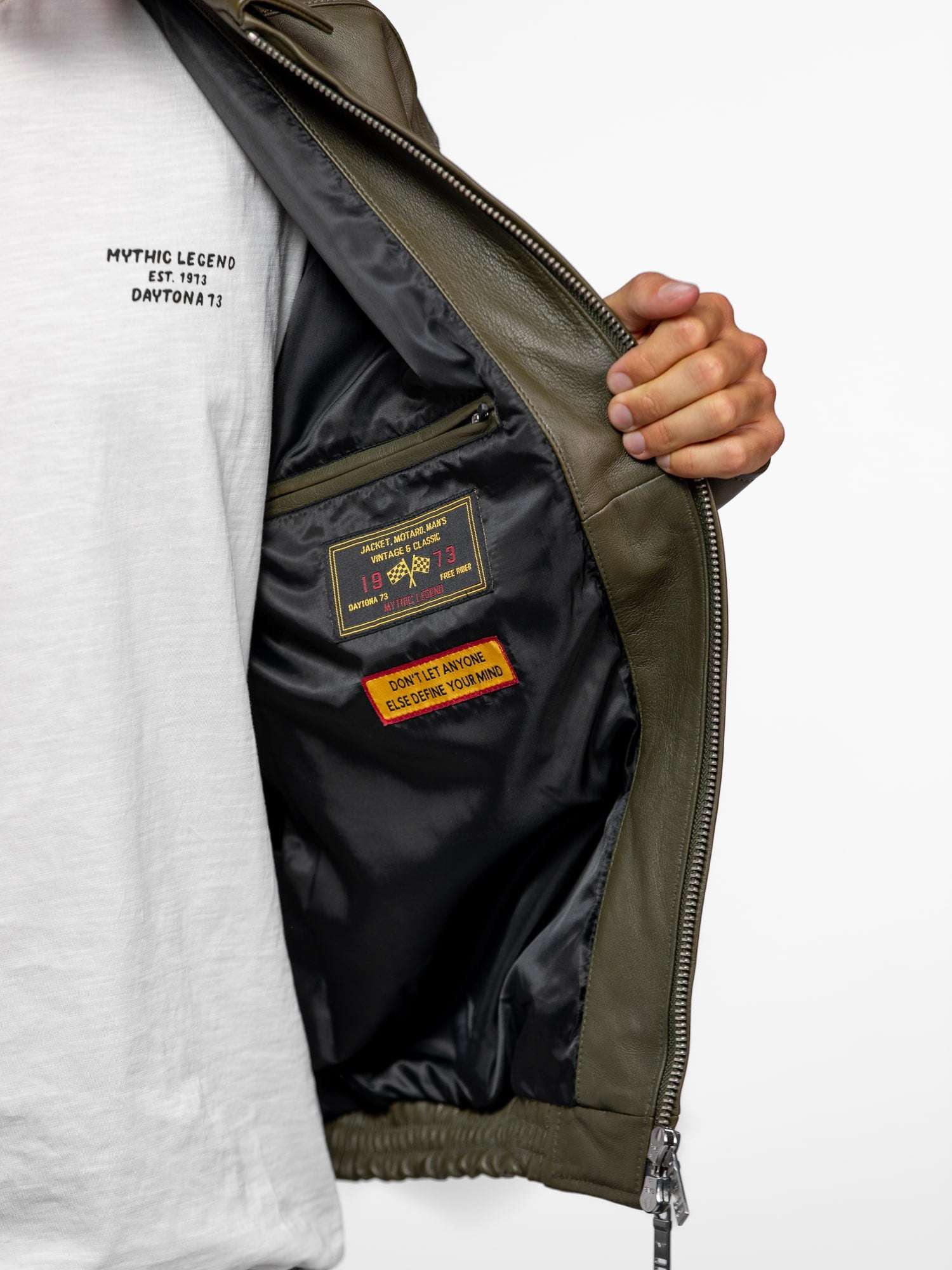 Dekalb - Veste en cuir oversize