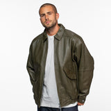 Dekalb - Veste en cuir oversize
