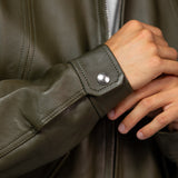 Dekalb - Veste en cuir oversize