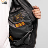 Dekalb - Veste en cuir oversize