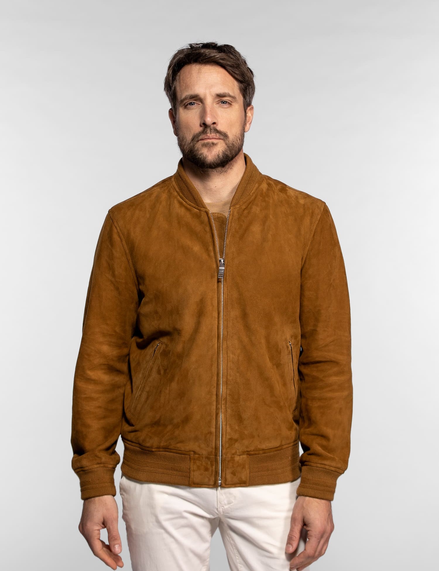 Gila - Bomber cuir suédé