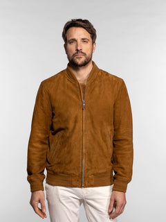 Gila - Bomber cuir suédé