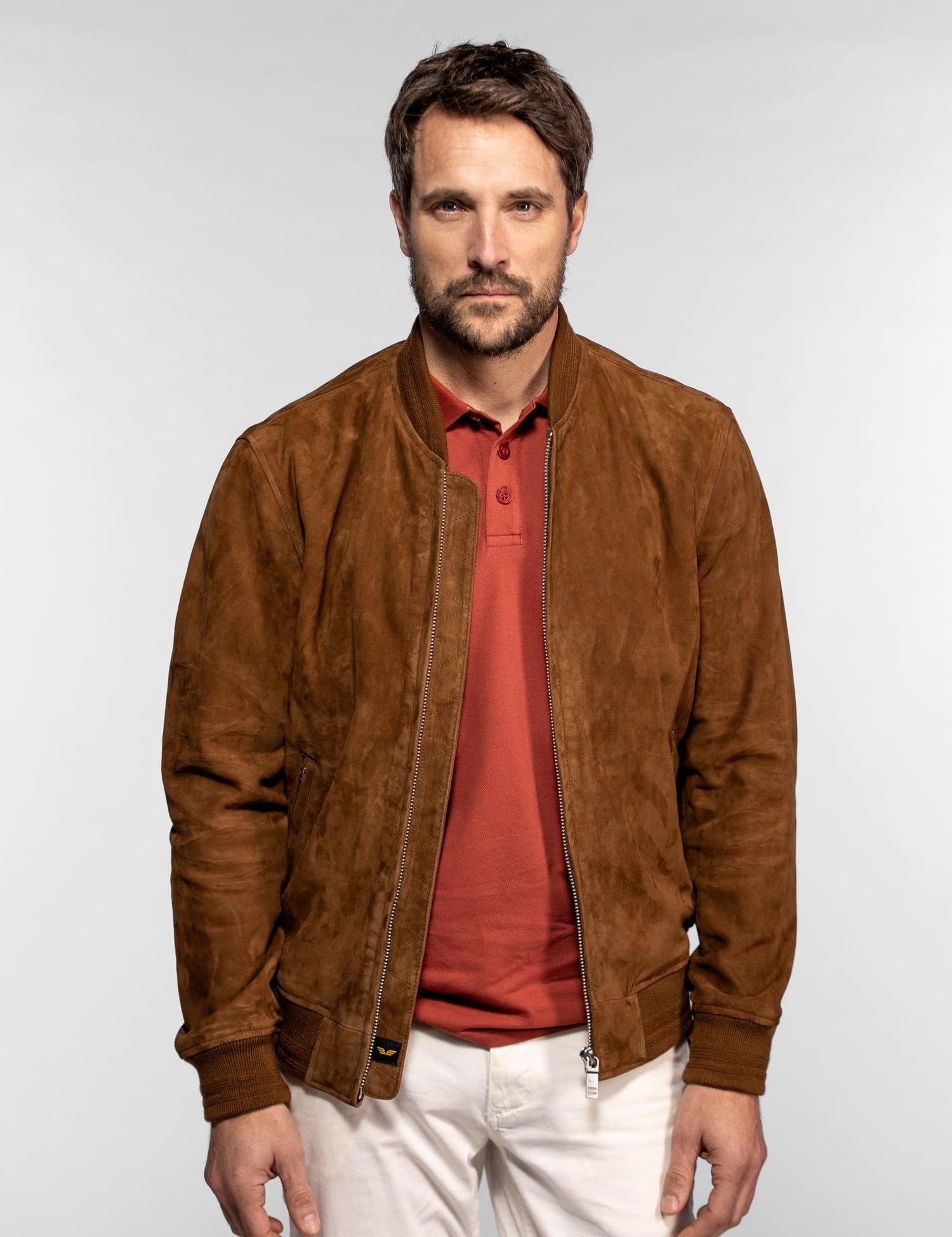 Gila - Bomber cuir suédé